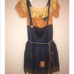Women Scarecrow Costume w/ Belt  (Worn Once)